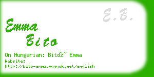 emma bito business card